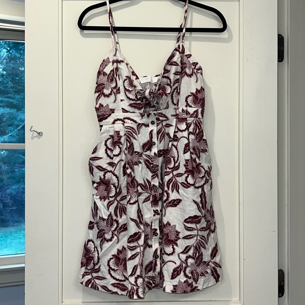 ASTR The Label Size M Purple Floral Print Dress